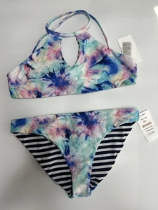 Splendid Girls Reversible 2 Piece Swimsuit. Sz 12 - Picture 1 of 3
