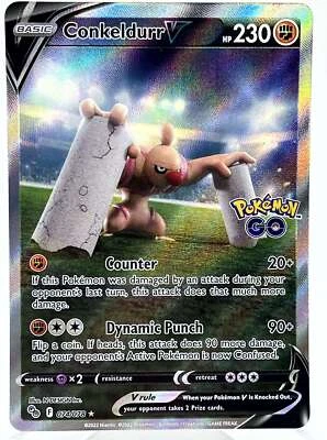 Conkeldurr V 074/078 Pokemon Go Alt Art Holo 2022 Pokémon TCG Card - Image 1 of 3