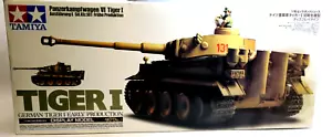 Kit modelo producción temprana Tamiya 1/16 German Tiger I nuevo en caja - Imagen 1 de 12