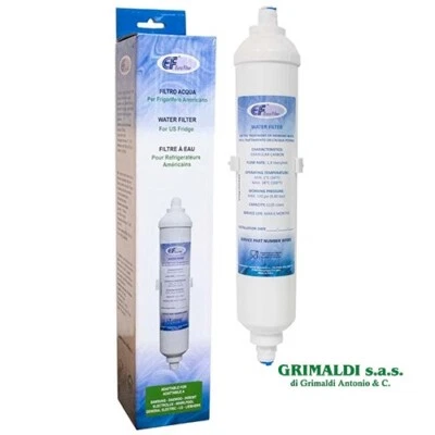 EURO FILTER FILTRO ACQUA UNIVERSALE PER FRIGORIFERO AMERICANO SAMSUNG WHIRLPOOL - Immagine 1 di 3
