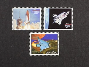 US 1991-95  #2543, #2544, #2544A Space Shuttle Set of 3 High Values Mint NH - Picture 1 of 1