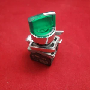 1PC 22mm ILlUMINATED Selector switch 2 Position Fits Green XB4BK123M5 220V LED - Picture 1 of 11