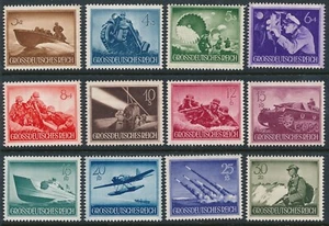 Authentic Lot Stamp Germany 1944 WWII War Tank Ship Wehrmacht Selection MNG - Picture 1 of 3