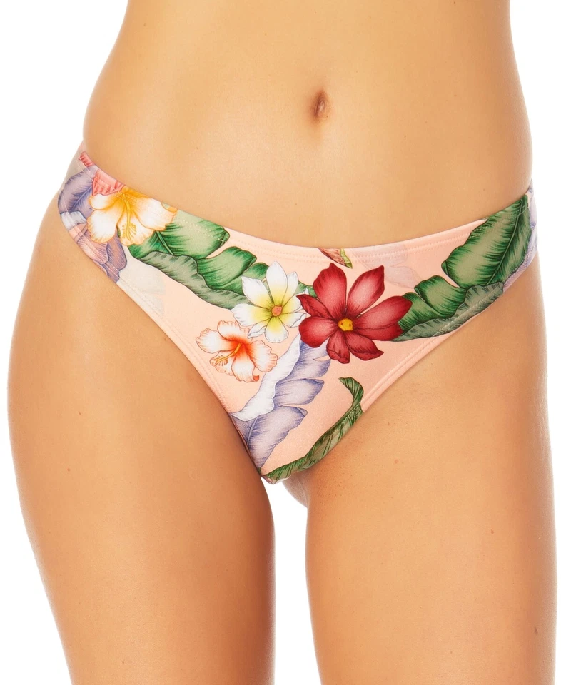 $20 California Waves Juniors' Floral-Print Hipster Bikini Bottoms Size Medium - Image 1 of 1