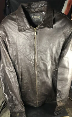 Abrigo suave 100 % cuero genuino Arrow talla 2XL Foto 1 de 4