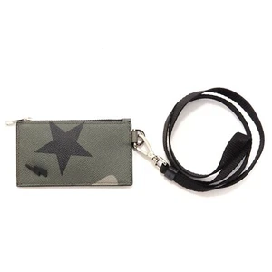4400AG porta carte da collo NEIL BARRETT black/camouflage leather neck cards - Imagen 1 de 4