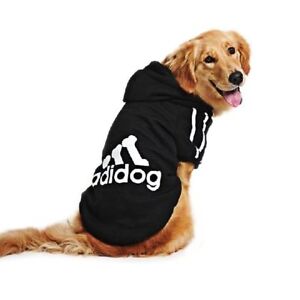 XXL,Red Scheppend Adidog Pet Dog Clothes Cappuccio Invernale Cappotto Cat Puppy Felpa Abbigliamento in Cotone per Cani di Taglia Grande 