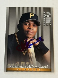 Jermaine Allensworth 1997 Donruss Studio Authentic Signed Autograph Auto Pirates - Picture 1 of 3