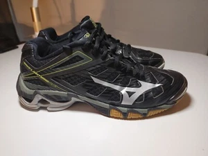 Mizuno Women's Wave Bolt 6 Black/Silver Volleyball Athletic Shoe Women's sz 8 - Picture 1 of 9