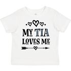 Inktastic My Tia Loves Me Childs Toddler T-Shirt Nephew Clothing Apparel Child