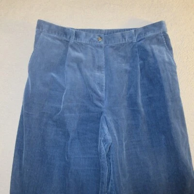 Pantalones LL Bean 20 Mujer Pana Plisado Frontal Pierna Cónica Medidas 38x29 Foto 1 de 4