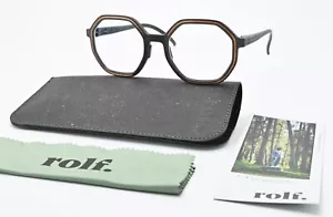 ROLF Glasses Frame Taja T01R A07 N60 3D Printed Octagon Stone Grey Copper Light - Picture 1 of 10