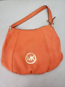 Michael Kors Orange Leather Shoulder Bag