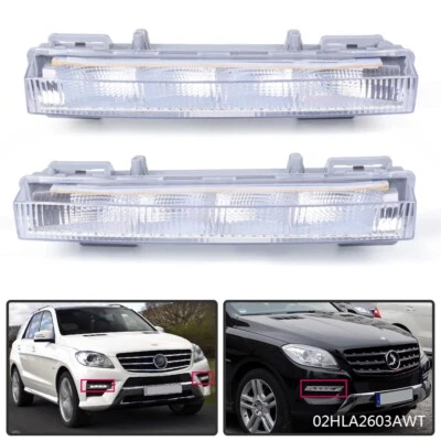 2X Fit For Mercedes Benz W166 ML350 X204 LED Daytime Running Light Fog Lamp U - Bild 1 von 4