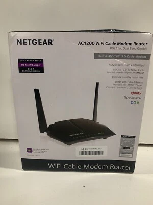 Netgear C6220 Wifi Cable Modem Router Dual Band Gigabit - Image 1 of 3
