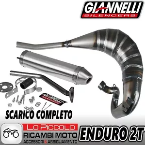 GIANNELLI Silencieux Pot D'Échappement Complet Aluminium Yamaha Dt 50 R 2004 - Photo 1/1