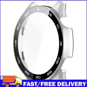 PC Tempered Glass Case Screen Protector Cover for Huawei Watch GT5 46mm (Silver) - Afbeelding 1 van 11