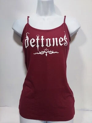  Camiseta sin mangas Deftones diseño de aspecto vintage camisa deftones logotipo gótico granate  Foto 1 de 4