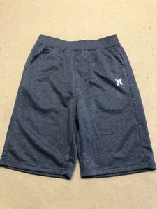 Hurley Sweat Shorts Youth Boy's Large 12-13 Navy Blue Knit Casual Track Active - Picture 1 of 4