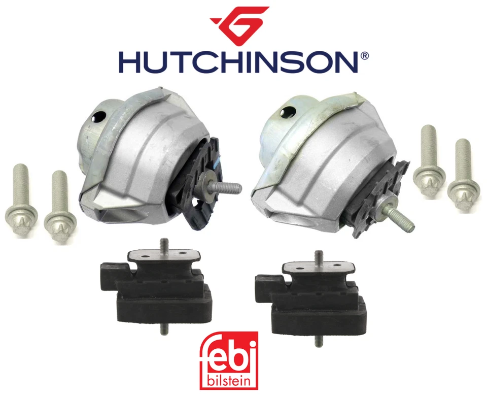 For BMW 525i 528i 530i Engine Mount + Transmission Mount Set W/ Bolts 8pcs OEM - Image 1 of 1