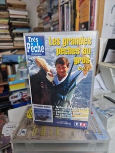 Vintage cassette VHS K7 très Pêche Les Grandes Pêches Au Gros Vol.1 TF1 VIDÉO - Photo 1/3