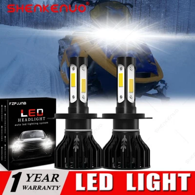 2 H4 4Side LED Bulbs For Ski-Doo 2007, 2010 Summit XRS 800R replaces 515176274 - Image 1 of 4