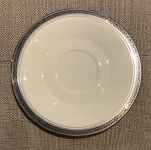 Franciscan Indigo Masterpiece China Saucer Interpace Platinum Black - Picture 1 of 2