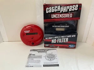 Tested ! Catch Phrase **Uncensored** Adult Handheld Game Manual Box Back Lit LCD - Imagen 1 de 19