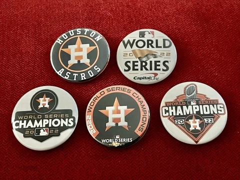 Houston Astros World Series Champions memorabilia -  5 x 1.75" fridge magnets Cover