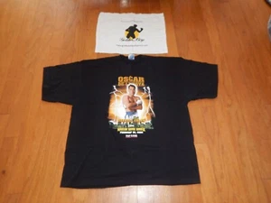 Vintage Madison Square Garden De La Hoya VS Coley XXL T-shirt towell Feb 26 00 - Picture 1 of 5