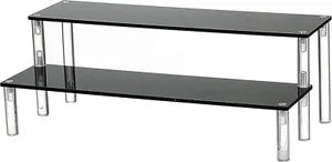 2 Tier Black Acrylic Display Riser Cupcake Stand Display Shelf for Decoration... - Picture 1 of 1