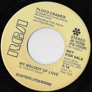 My Meldoy Of Love / The Last Farewell / Floyd Cramer (Promo) NM - Picture 1 of 2