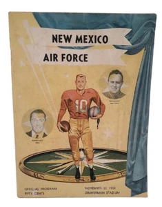 Vintage New Mexico College Football Official Program Zimmerman Stadium 1958 ⬇️ - Picture 1 of 24