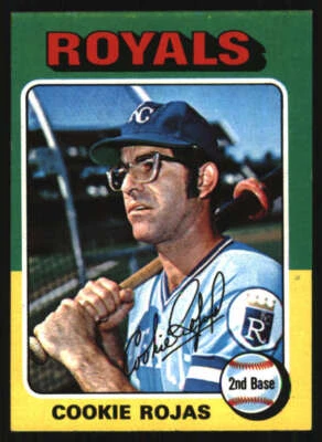 Topps Mini #169 1975 Cookie Rojas EX/EX+ Royals 606642 Foto 1 de 2