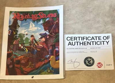 Rolling Stone Bored Ape Yacht Club Collectors Limited Edition Art Print w/COA - Image 1 of 4