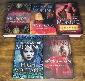 Karen Marie Moning Hard Cover Dust Jacket Mixed Lot Fever Novels One Signed - Picture 1 of 7