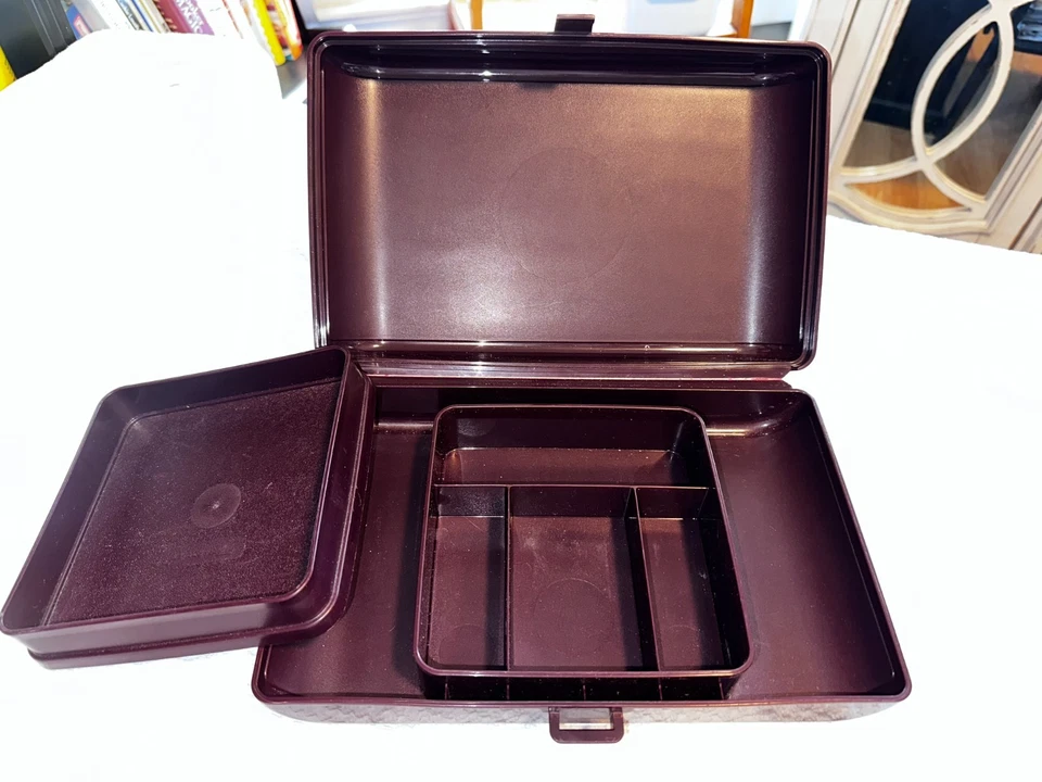 Tupperware Tuppercraft личный камердинер дорожный чехол 1624 коричневый коробка для хранения ярус - Изображение 1 из 3