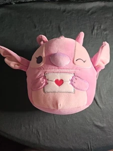 Disney Squishmallow Lilo Stitch Angel Valentine Plush Pink NEW Valentine's Day - Picture 1 of 4