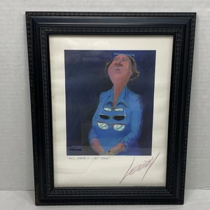 Jeff Leedy signierter Druck 1999 gerahmt Humor Kunst "Now Where'd I Put Them?" - Bild 1 von 23