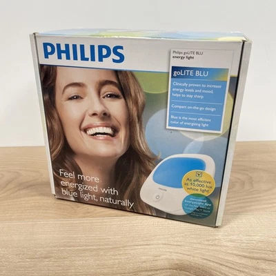 Lámpara de terapia de luz energética Philips GoLITE BLU HF3422 caja abierta con cable Foto 1 de 4