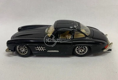 Modellino Bburago Mercedes-Benz 300 SL 1954 scala 1/24 die cast 19 cm nero - Immagine 1 di 4