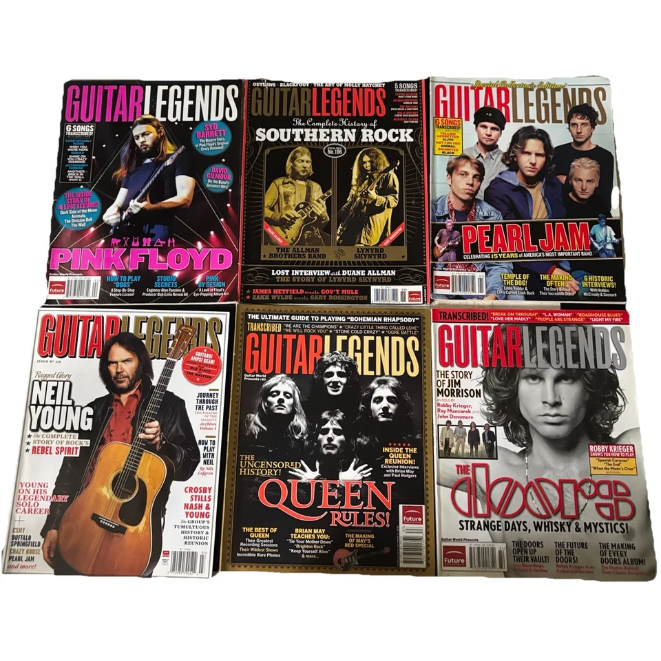 Vintage Magazine Lot 2000s VTG Lot/Bundle of 6 Guitar Legends Rock Classic - Image 1 of 1