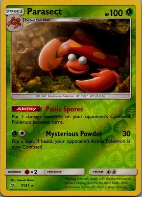 Parasect Reverse Holo Rare SM - Team Up 7/181 NM - Image 1 of 2
