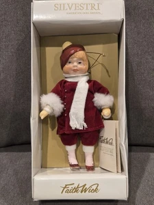 Silvestri Faith Docht Ornament American Doll Künstler Schneeball Mädchen 30410 - Bild 1 von 7