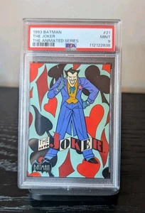 1993 Topps Batman: The Animated Series - #21 Joker - PSA 9 MINT - Picture 1 of 2