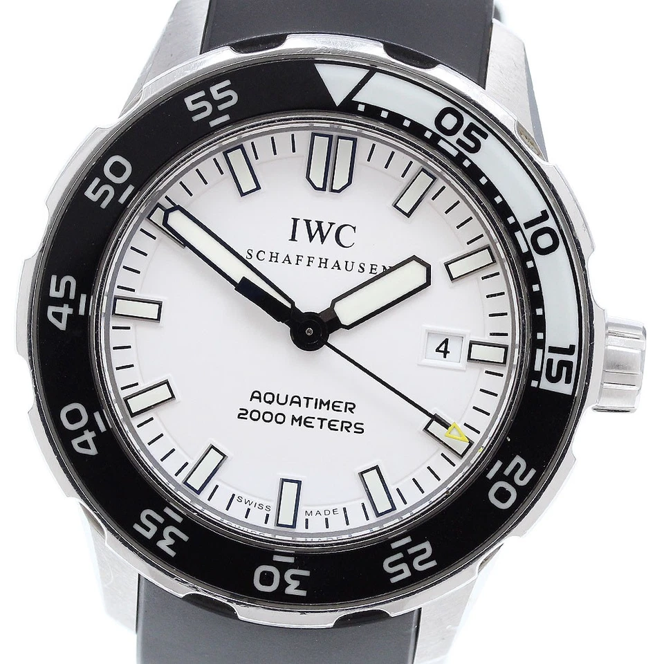 Temporizador IWC SCHAFFHAUSEN Aqua IW356805 fecha esfera blanca automático para hombre_908475 Foto 1 de 4