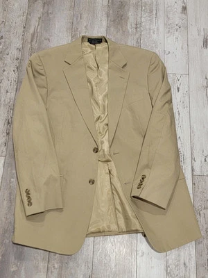 Abrigo deportivo 40R HASPEL vintage blazer caqui tostado mezcla de algodón 2 botones para hombre Foto 1 de 4