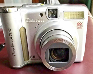 My Canon Power Shot A700 Kamera 6xMP getestet funktionierend USB Kabel 1GB SD Karte mit Etui