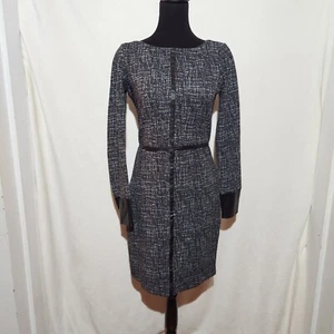 Bailey 44 Anthropologie Dress Women Medium Gray Black Speckled Knit Mini - Picture 1 of 11