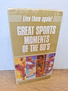 Great Sports Moments of the 80's - Live Them Again! - 1989 - VHS - GOOD RARE - Bild 1 von 3